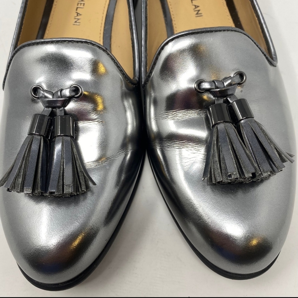 Antonio Melani leather silver loafers - Picture 3 of 12